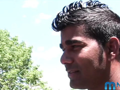 Multiracial group-poke with Indian fellows and